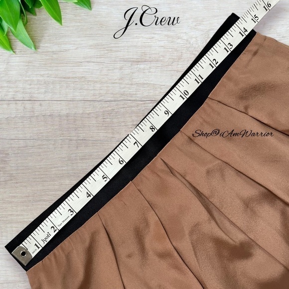 J.Crew NWT RARE Silk crepe de chine pleated mini skirt *shop@iamarrior - Picture 9 of 13